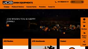 What Aminequipments.jcbindia.co.in website looked like in 2017 (6 years ago)