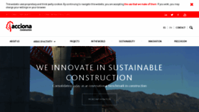 What Acciona-construccion.com website looked like in 2017 (6 years ago)