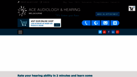 What Aceaudiology.com.au website looked like in 2017 (6 years ago)