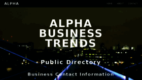 What Alphabusinesstrends.com website looked like in 2017 (6 years ago)