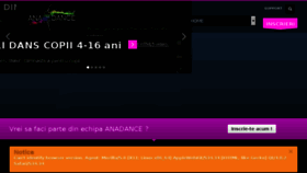 What Anadance.ro website looked like in 2017 (6 years ago)