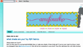 What Amylouwhosews.com website looked like in 2017 (6 years ago)