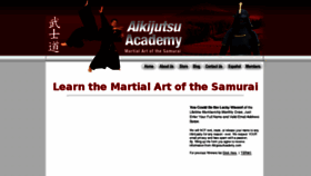 What Aikijutsuacademy.com website looked like in 2017 (6 years ago)