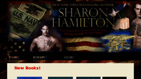 What Authorsharonhamilton.com website looked like in 2017 (6 years ago)