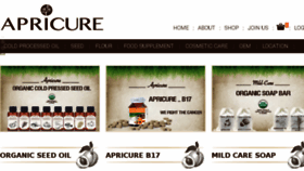 What Apricure.com website looked like in 2017 (6 years ago)