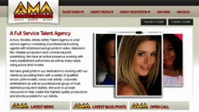What Amatalentagency.com website looked like in 2017 (6 years ago)