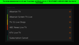 What Albanianscreen.tv website looked like in 2017 (6 years ago)