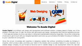 What Acadedigital.com website looked like in 2017 (6 years ago)
