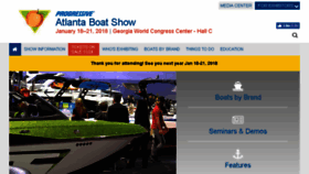 What Atlantaboatshow.com website looked like in 2017 (6 years ago)