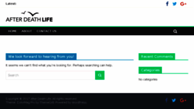 What Afterdeathlife.com website looked like in 2017 (6 years ago)