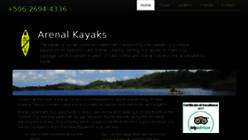 What Arenalkayaks.com website looked like in 2017 (6 years ago)