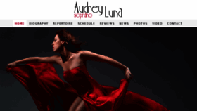 What Audrey-luna.com website looked like in 2017 (6 years ago)