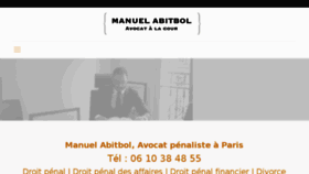 What Avocat-penaliste-paris.fr website looked like in 2017 (6 years ago)
