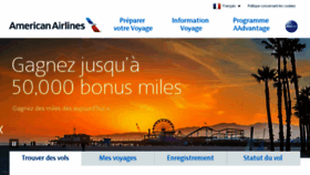 What Americanairlines.fr website looked like in 2017 (6 years ago)
