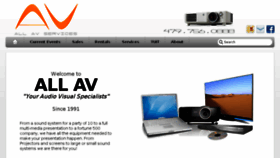 What Allavservices.com website looked like in 2017 (6 years ago)