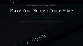 What Air.bar website looked like in 2017 (6 years ago)