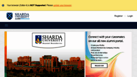 What Alumni.sharda.ac.in website looked like in 2017 (6 years ago)