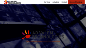 What Advalem.fr website looked like in 2017 (6 years ago)