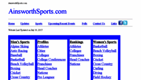 What Ainsworthsports.com website looked like in 2017 (6 years ago)