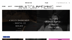 What Anatomyfilms.com website looked like in 2017 (6 years ago)