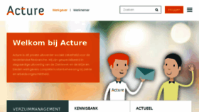 What Acture.nl website looked like in 2017 (6 years ago)