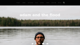 What Adamandtheflood.com website looked like in 2017 (6 years ago)