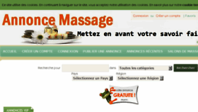 What Annonce-massage.com website looked like in 2017 (6 years ago)