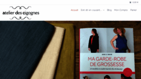 What Atelierdescigognes.fr website looked like in 2017 (6 years ago)