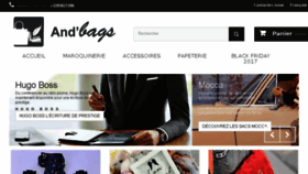 What Andbags.be website looked like in 2017 (6 years ago)
