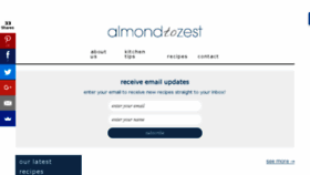 What Almondtozest.com website looked like in 2017 (6 years ago)