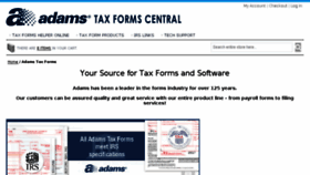 What Adamstaxforms.com website looked like in 2017 (6 years ago)