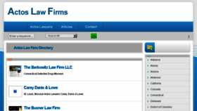 What Actoslawfirms.com website looked like in 2017 (6 years ago)