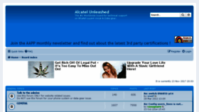 What Alcatelunleashed.com website looked like in 2017 (7 years ago)