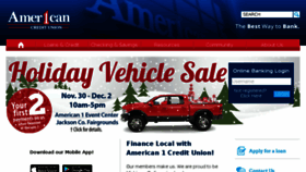 What American1cu.org website looked like in 2017 (8 years ago)