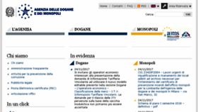 What Agenziadoganemonopoli.gov.it website looked like in 2017 (6 years ago)