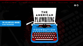 What Americanplaywritingfoundation.org website looked like in 2017 (6 years ago)