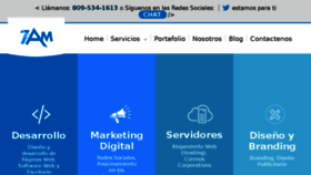 What Agencia7am.com website looked like in 2017 (6 years ago)