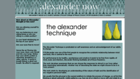 What Alexandernow.org website looked like in 2017 (6 years ago)
