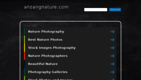 What Anzangnature.com website looked like in 2017 (6 years ago)