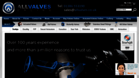What Allvalves.co.uk website looked like in 2017 (6 years ago)