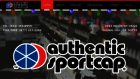 What Authenticsportcap.com website looked like in 2017 (6 years ago)