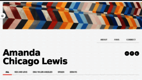 What Amandachicagolewis.com website looked like in 2017 (6 years ago)