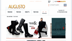 What Augusto-schuhe.com website looked like in 2017 (6 years ago)