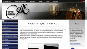 What Audio-exklusiv.de website looked like in 2017 (6 years ago)