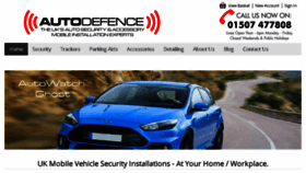 What Autodefence.co.uk website looked like in 2017 (6 years ago)
