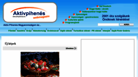 What Aktivpihenes.hu website looked like in 2017 (6 years ago)