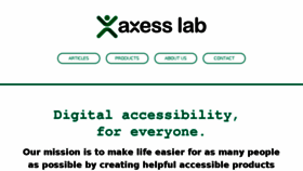 What Axesslab.com website looked like in 2017 (6 years ago)