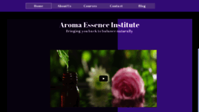 What Aromaessenceinstitute.com website looked like in 2017 (6 years ago)