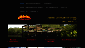 What Abbottsconstruction.com website looked like in 2017 (6 years ago)