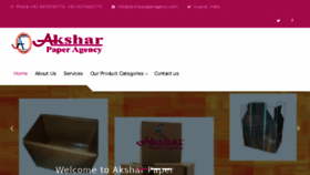 What Aksharpaperagency.com website looked like in 2017 (6 years ago)